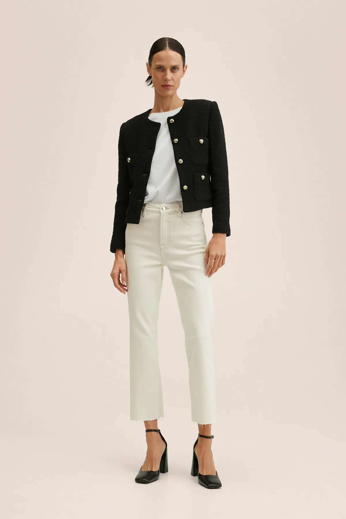 MANGO  27050188 Damen / Mädchen Off White