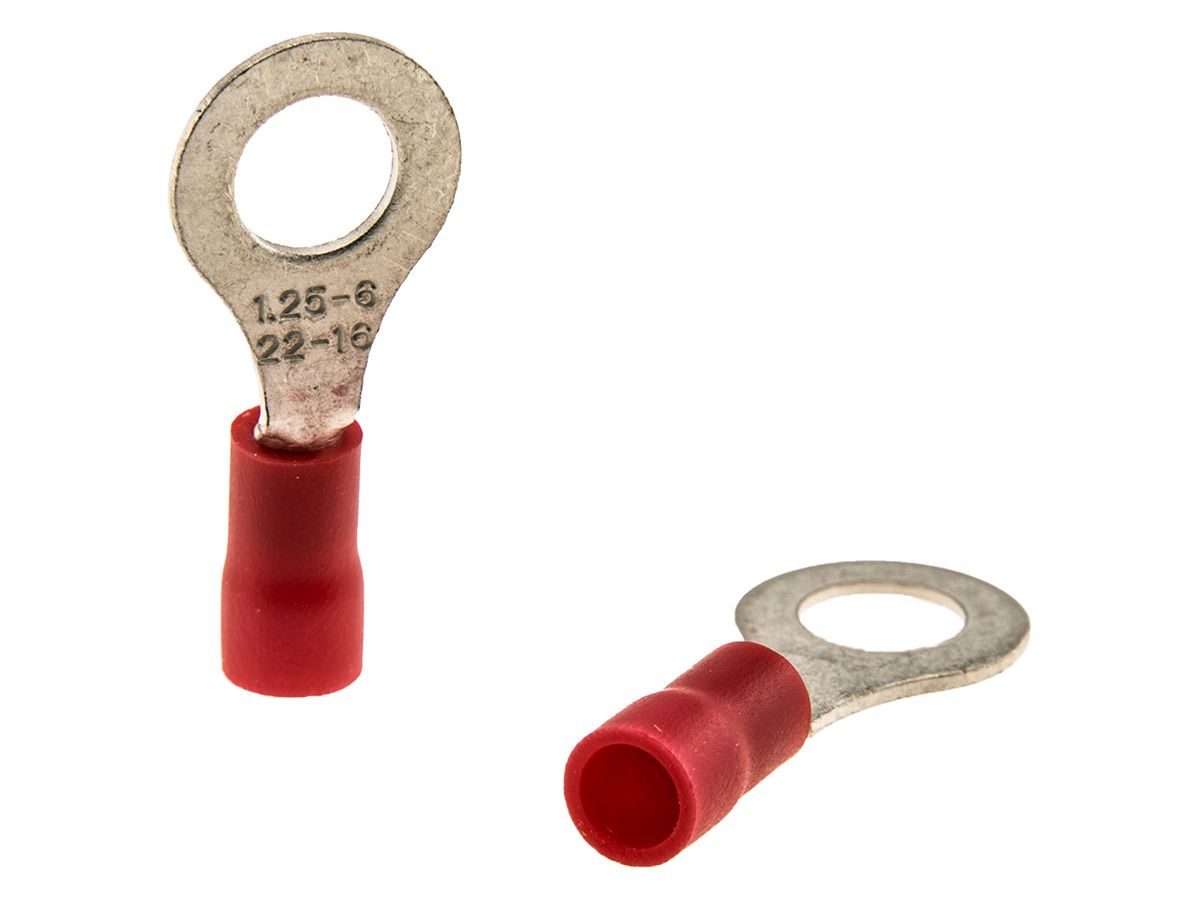Ringkabelschuh rot Set mit 10 Stück