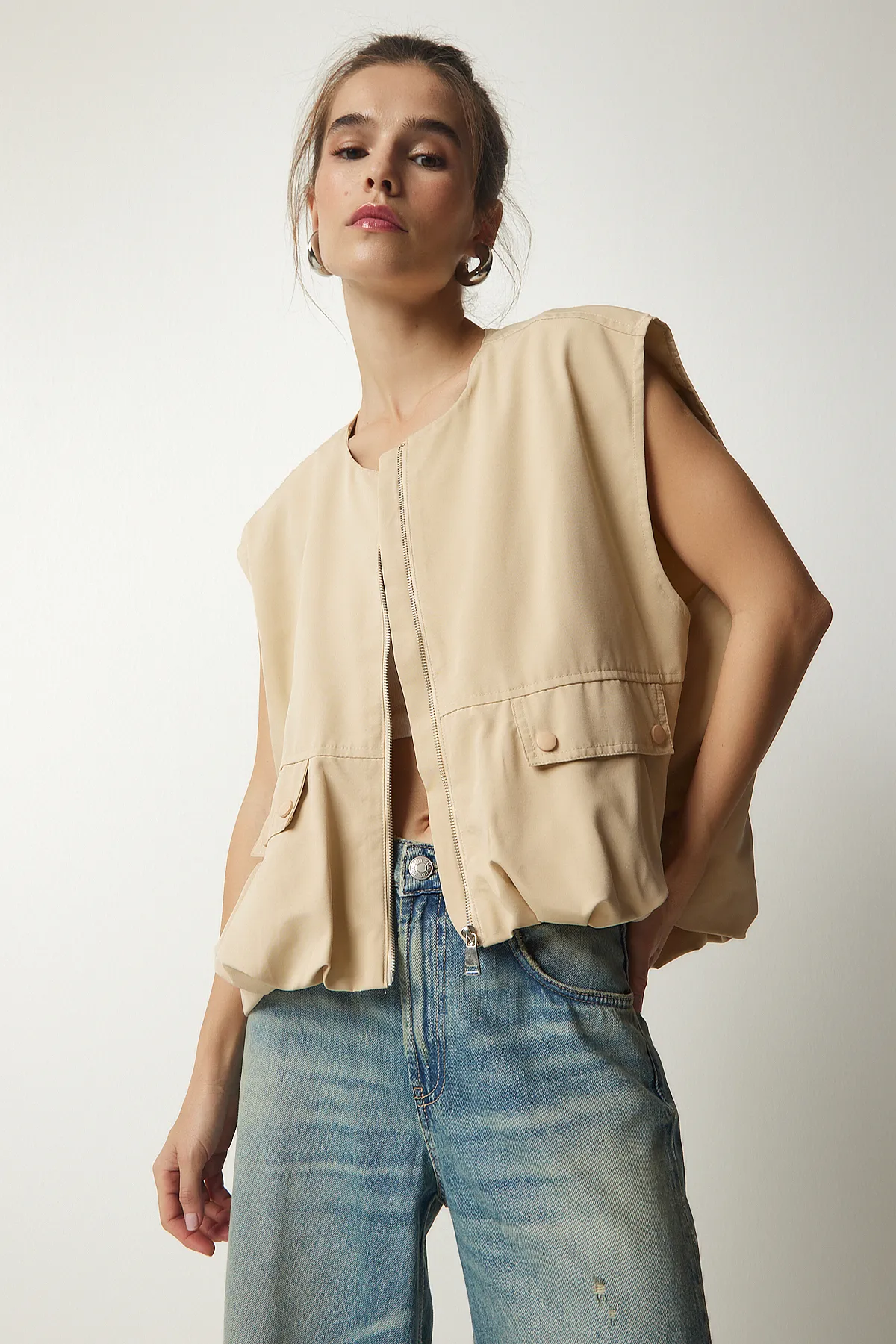 Happiness İstanbul  Weste - Beige - Basic