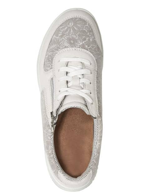 Schnürschuh mit floralem Druck