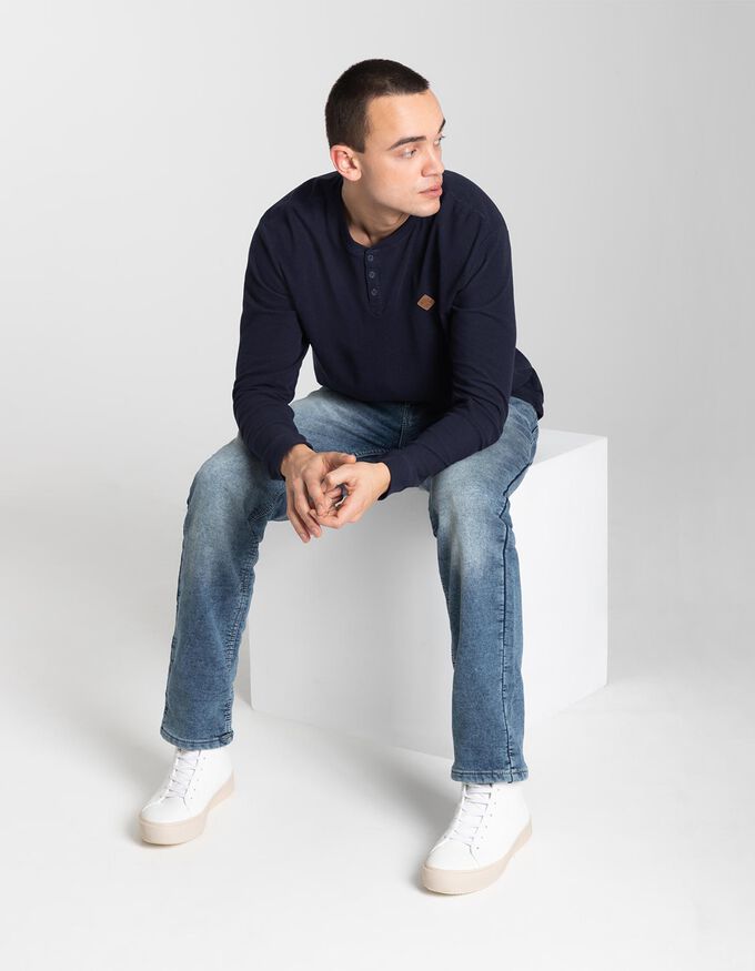 Langarmshirt - Labelpatch