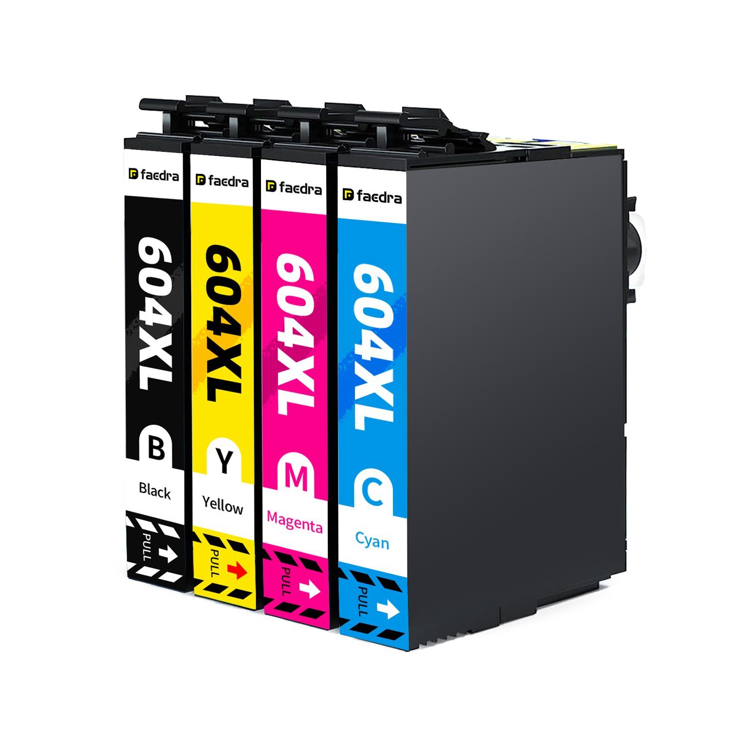 faedra 4er Set ersetzt Epson 604 XL Epson 604XL Multipack Druckerpatronen Tintenpatrone (Packung, Expression Home XP-2200 XP-2205 XP-3200 XP-3205 XP-4200 XP-4205)