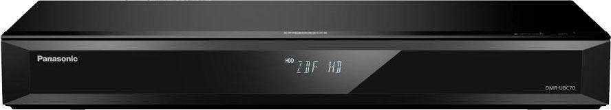 Panasonic DMR-UBC70 Blu-ray-Rekorder (4k Ultra HD, LAN (Ethernet), WLAN, 4K Upscaling, 500 GB Festplatte, für DVB-C und DVB-T2 HD Empfang)
