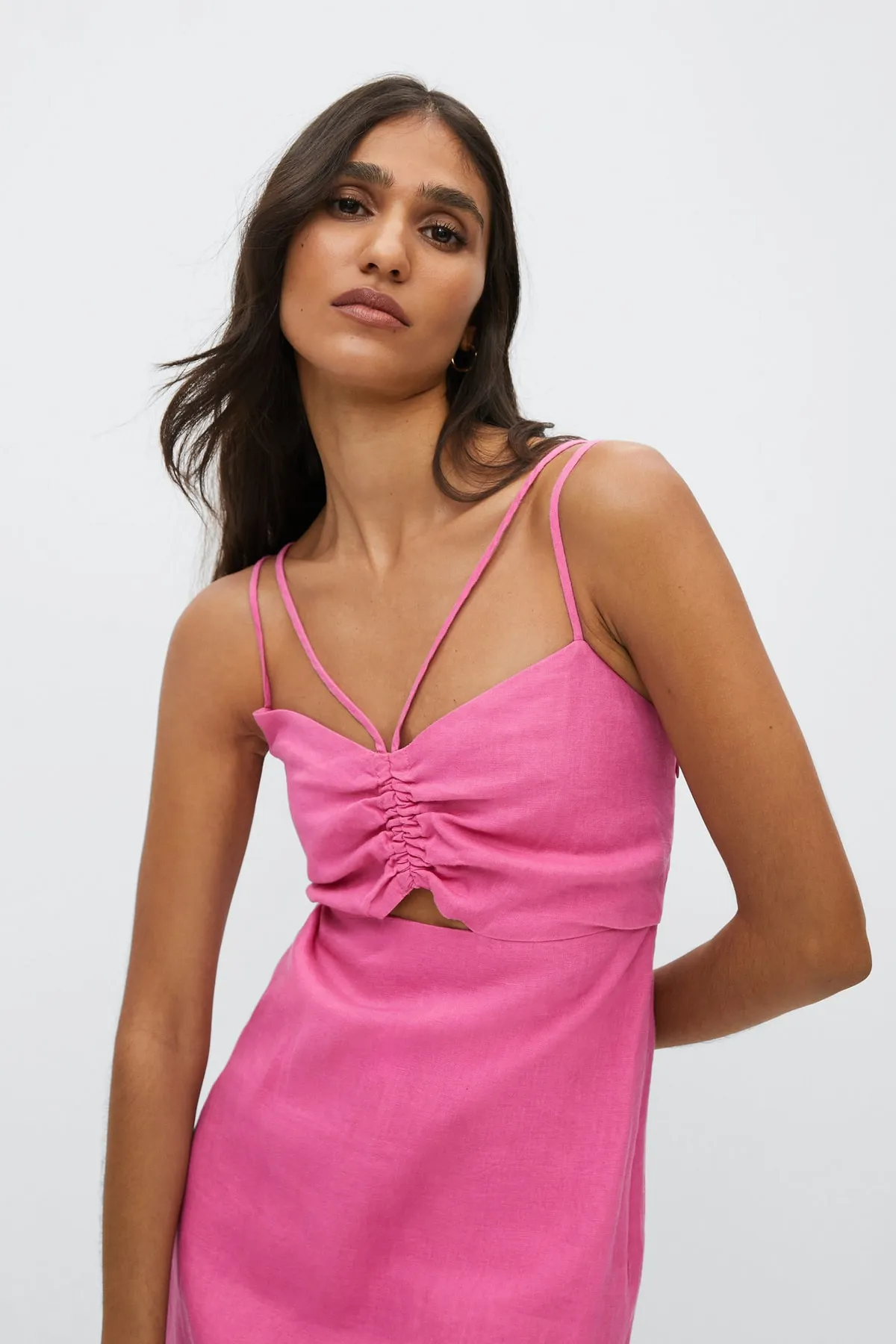 MANGO  Fuchsia Damenkleid 37050255