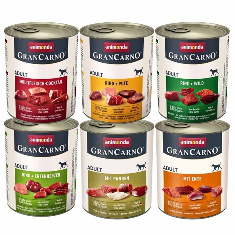 Animonda Hundenassfutter Animonda GranCarno Adult Kräftige Variation 6x800 g