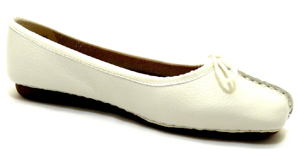 CLARKS Ballerinas weiss freckle ice