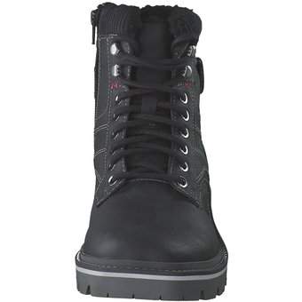 s.Oliver Schnürstiefelette in schwarz