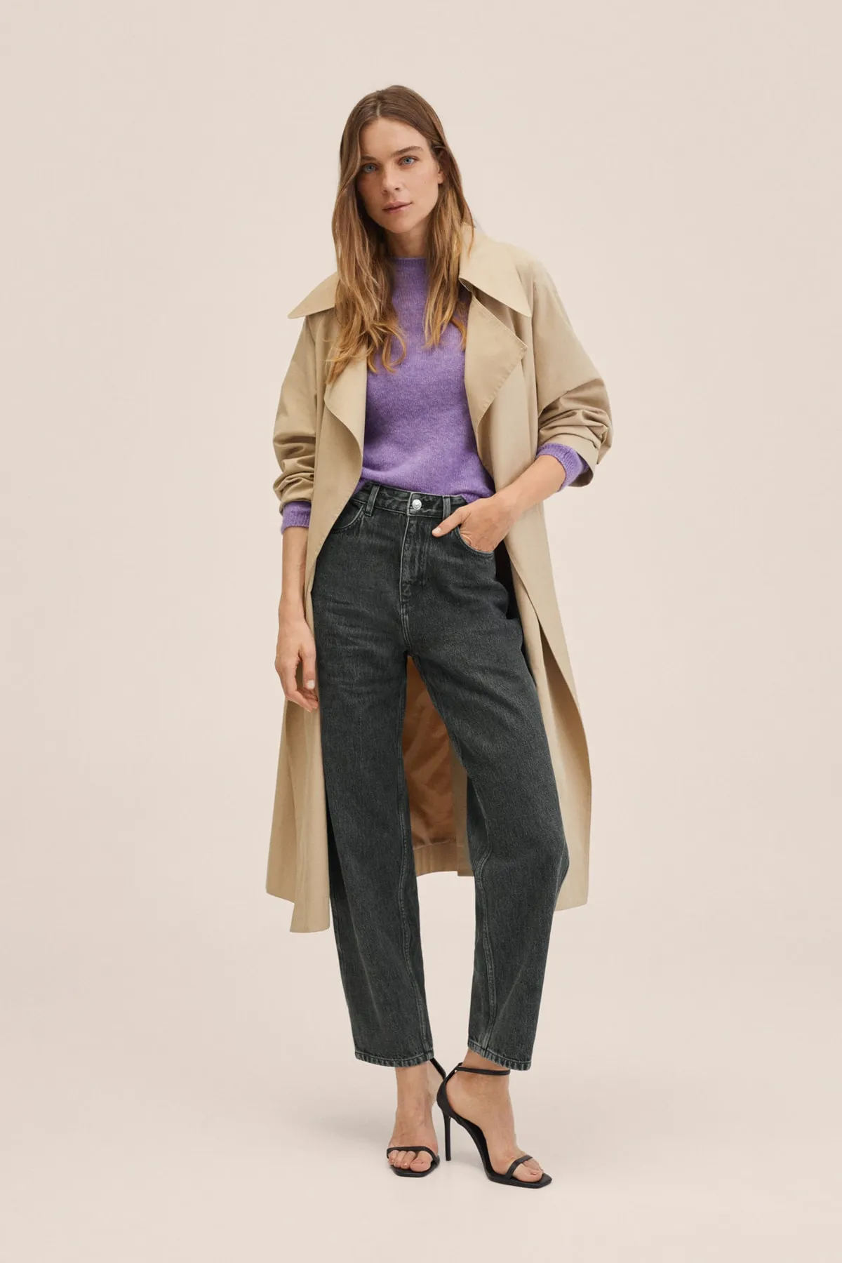 MANGO  Graue Damenjeans 27022509