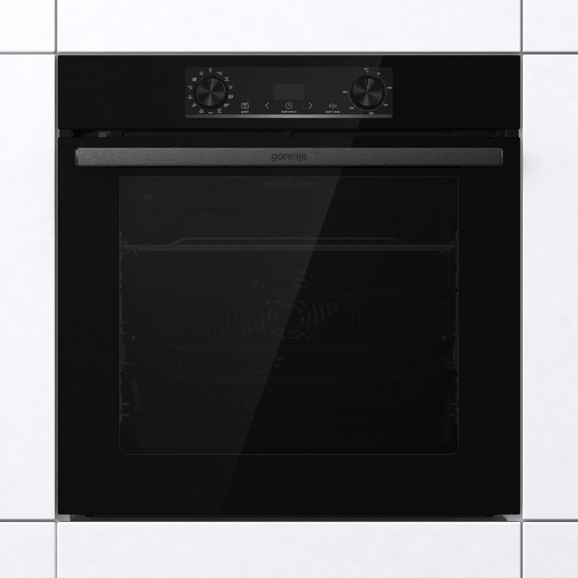 GORENJE Pyrolyse Backofen BPS6737E14BG, mit 1-fach-Teleskopauszug, Pyrolyse-Selbstreinigung