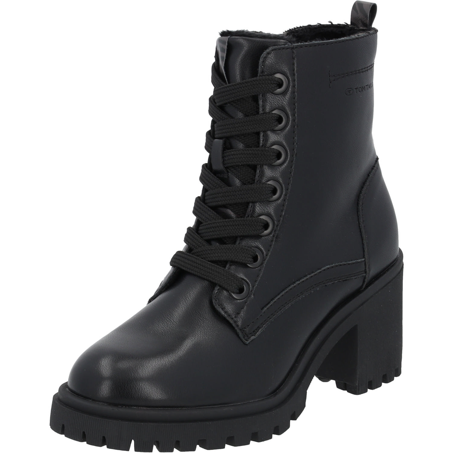 Tom Tailor 6390440 Schnürer, Stiefeletten, Damen, Schwarz