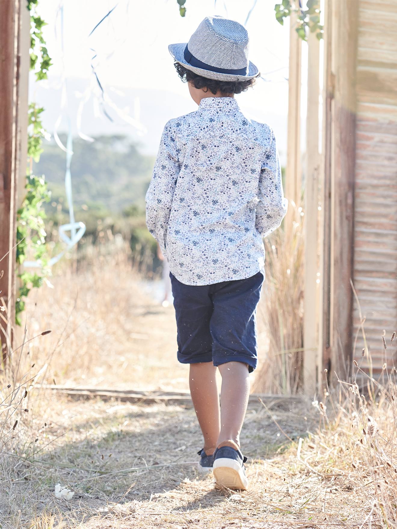 Vertbaudet Festliche Jungen Shorts - salbeigrün