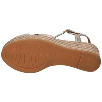 Unisa Plateau Sandale in gold