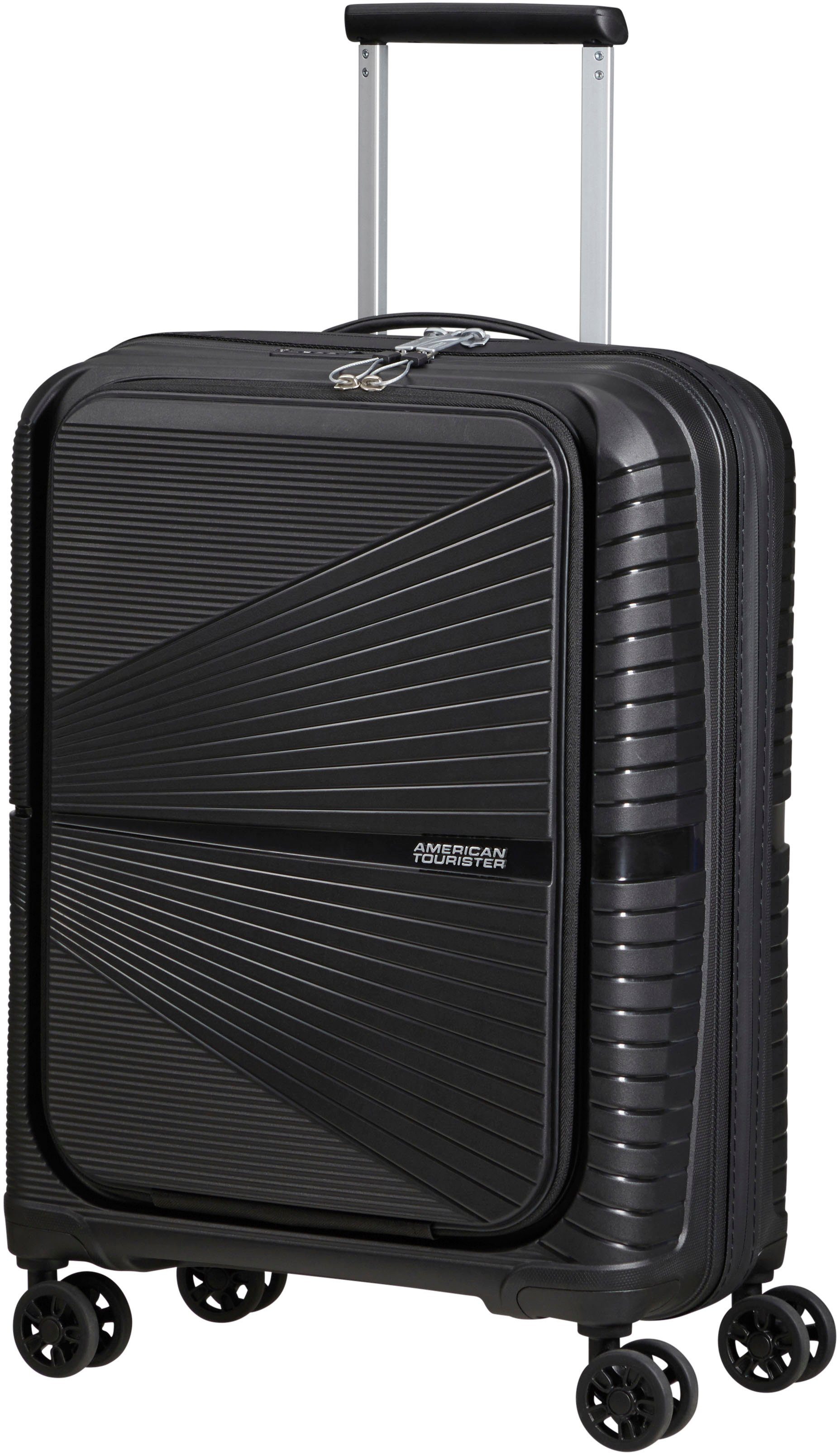 American Tourister® Hartschalen-Trolley Airconic, 55 cm (20 cm), 4 Rollen, mit 15,6-Zoll Laptopfach, Tabletfach und USB-Schleuse