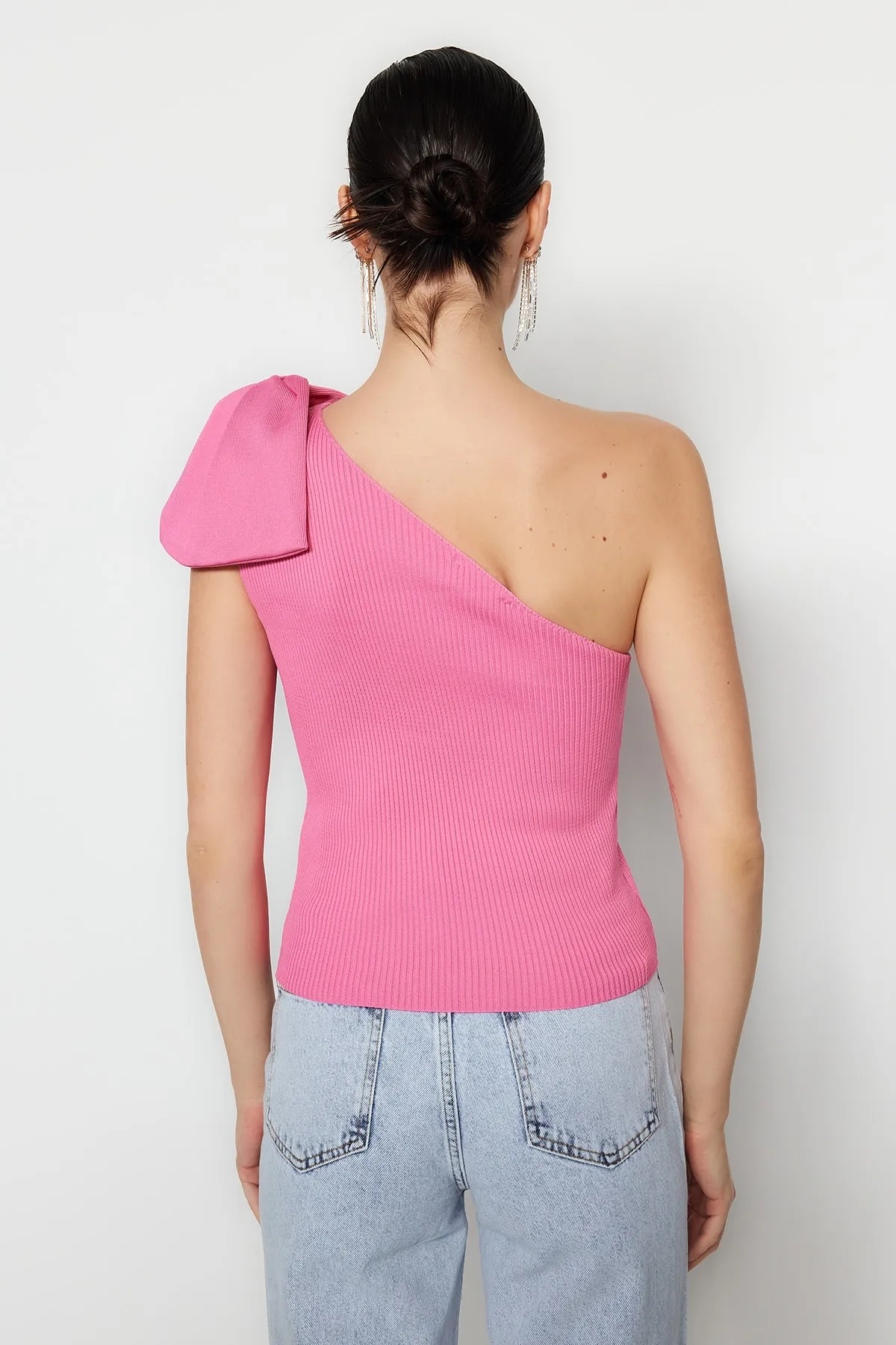 Trendyol Collection  Rosa Strickbluse TPRSS22BZ0166
