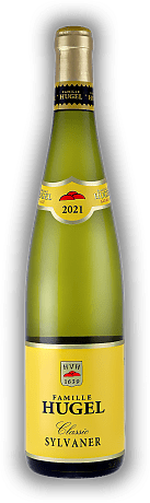 Hugel, Sylvaner Classic, AOC Alsace, 2021, Elsass  Hugel, Sylvaner Classic, AOC Alsace, 2021, Elsass  Ein trockener Weißwein, zart fruchtig und mineralisch. Jahrgang 2021 - 0,75	 Liter - Vol 11,5%