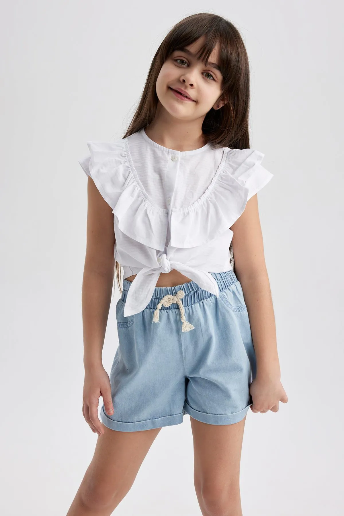 DeFacto  Jeansshorts mit flexibler Taille für Mädchen T3311a623hs