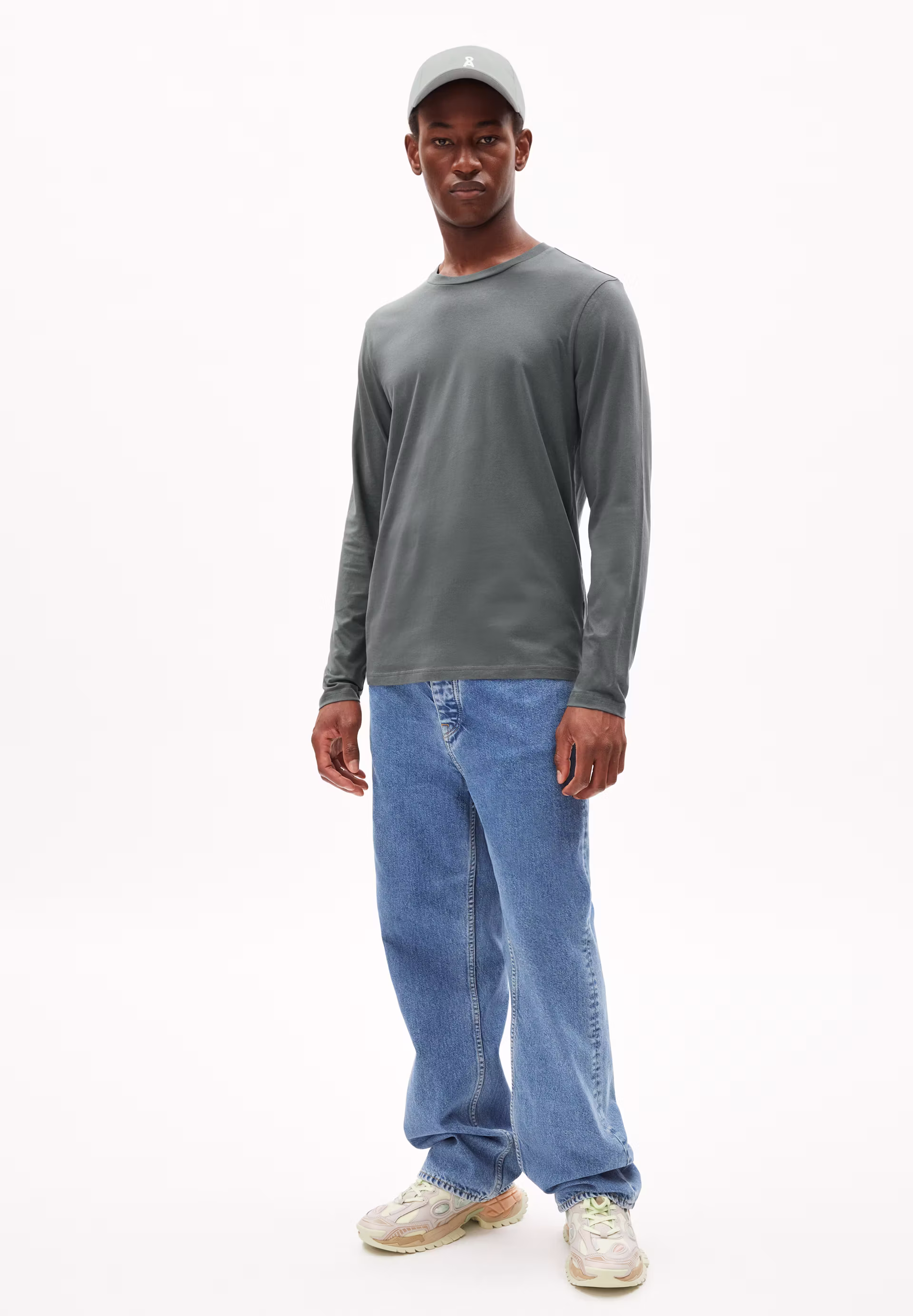 Longsleeve Slim Fit aus Bio-Baumwolle