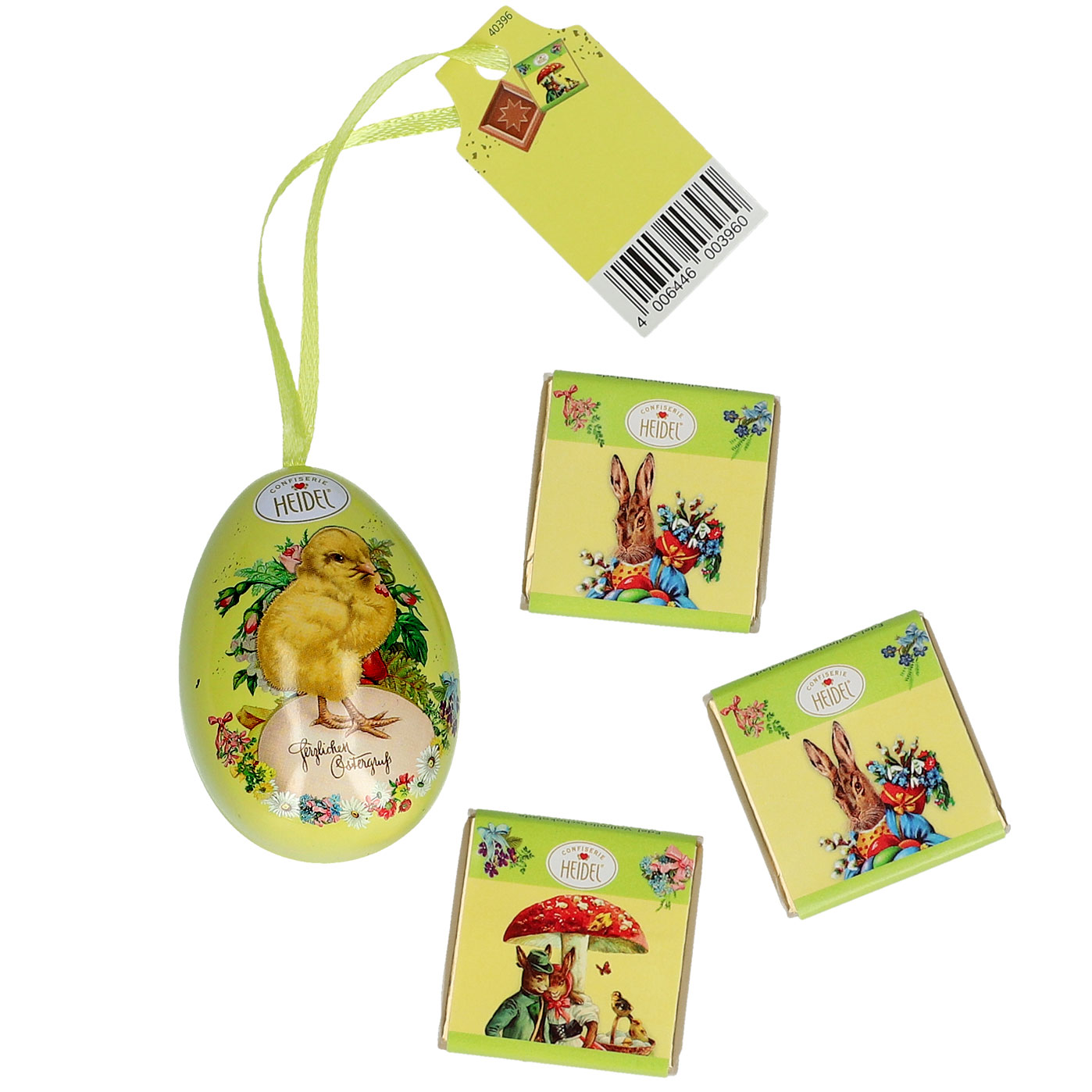 Heidel Oster-Nostalgie Schmuck-Ei 15g