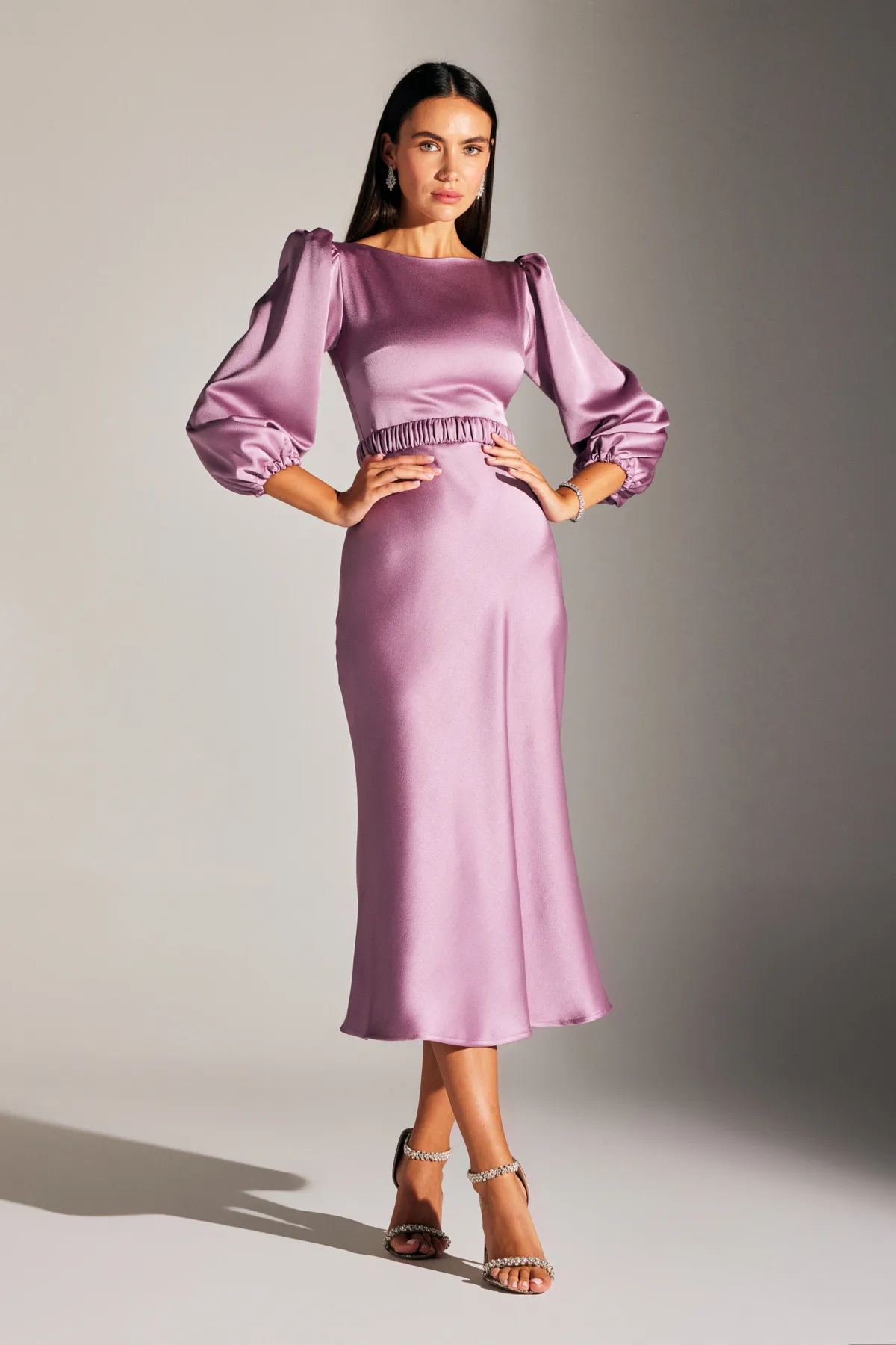 BETTY & SAM  Heleny Special Design Flieder-Verlobungskleid