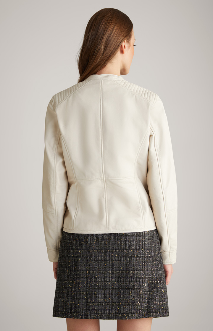 Lederjacke in Nude