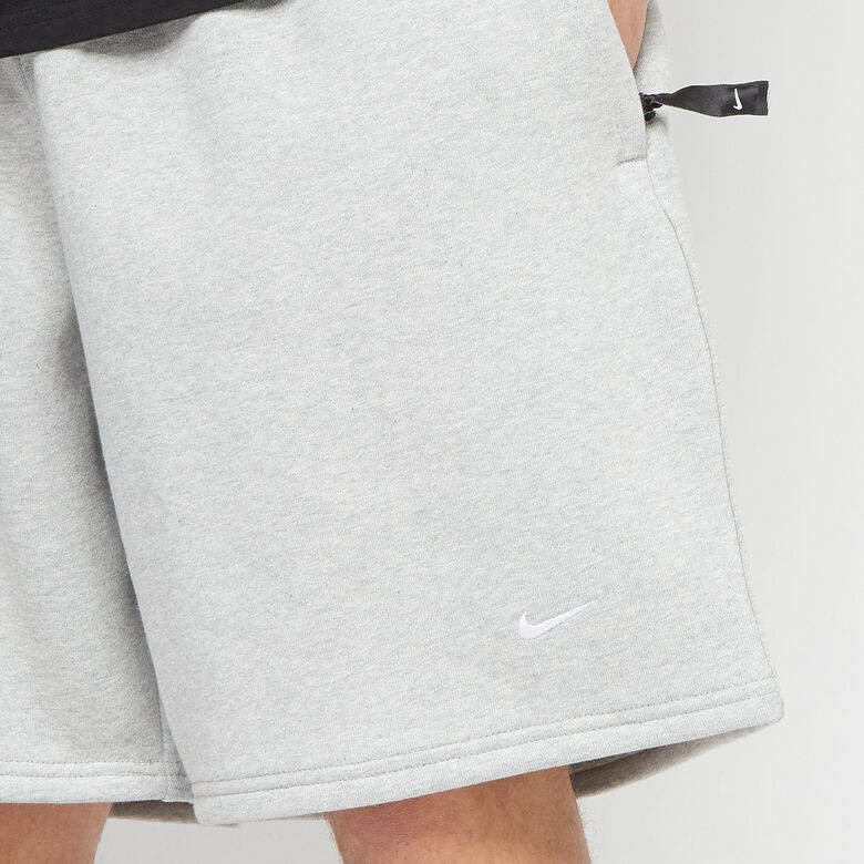 NIKE NRG Solo Swoosh Fleece Short dk grey heather/white