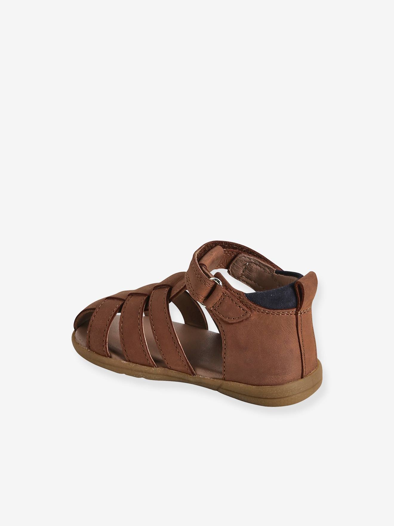 Vertbaudet Jungen Baby Lauflern-Sandalen - braun
