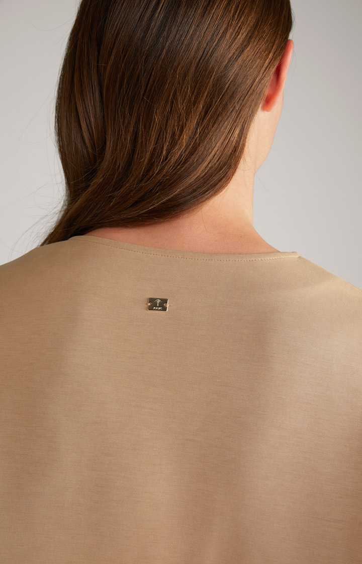 Soft Scuba-Sweat-Shirt in Beige
