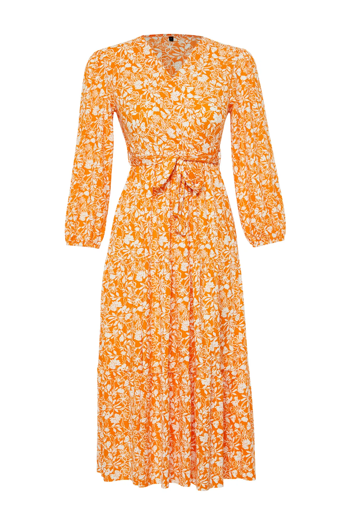 Trendyol Collection  Orangefarbener Gürtel mit Punkten, detaillierter zweireihiger Skater-/Gürtelöffnung TWOSS24EL00185