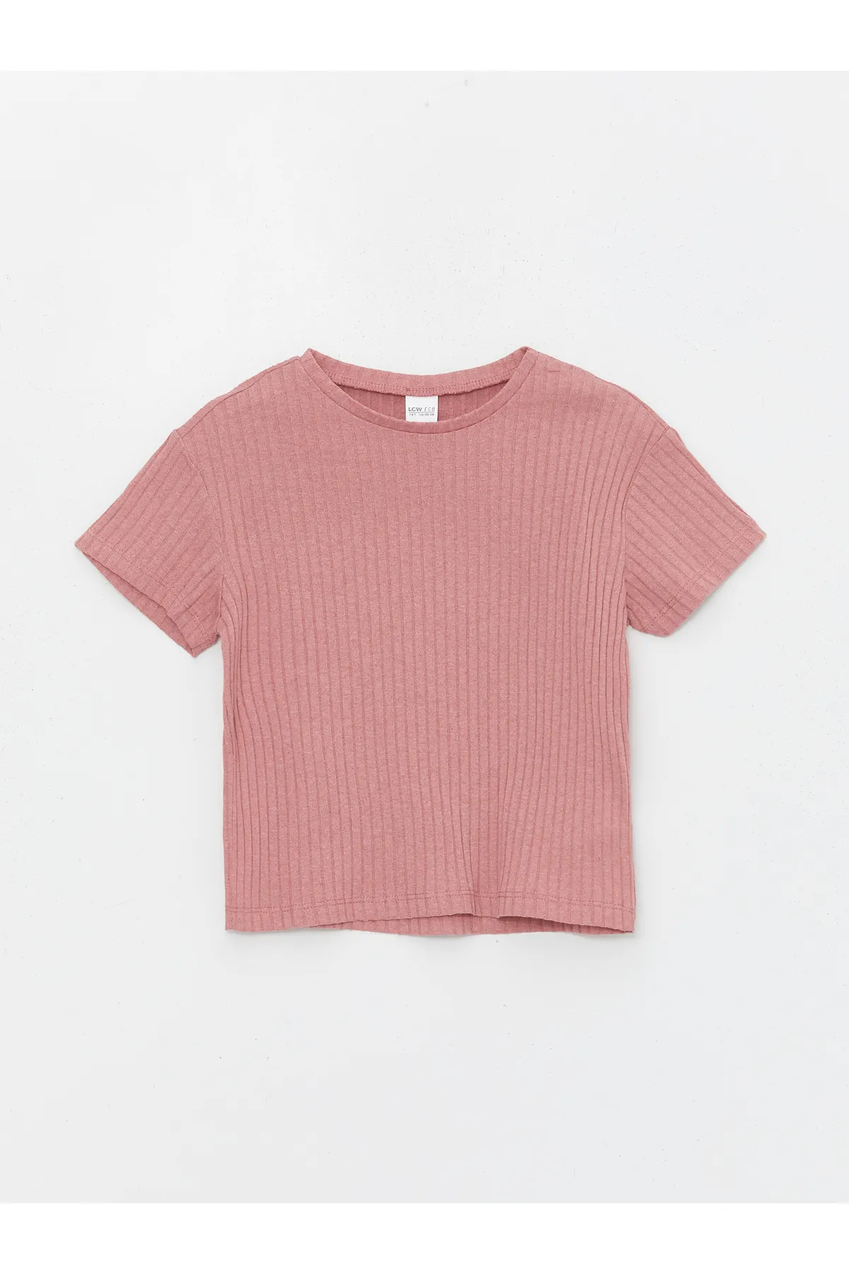 LC Waikiki  Kurzarm-Mädchen-Pyjama-Set mit Rundhalsausschnitt und Shorts