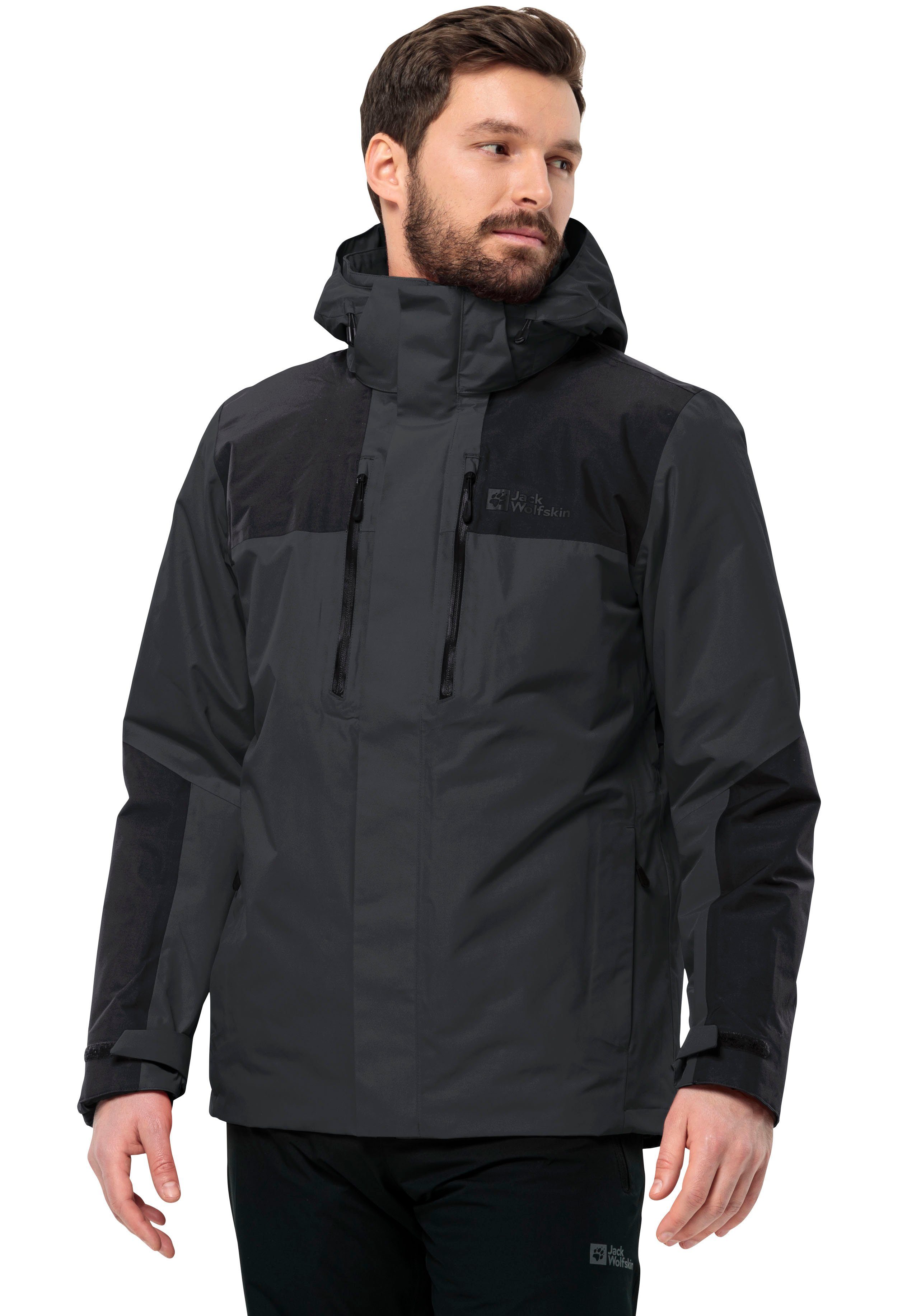 Jack Wolfskin Funktionsjacke JASPER 3IN1 JKT M mit Belüftungsreißverschlüsse