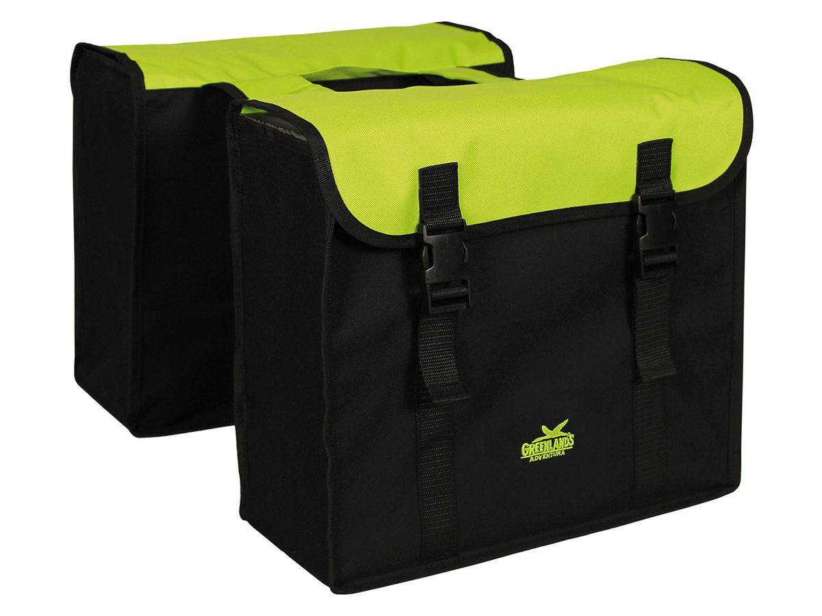 Greenlands Colourfull Lime doppelte Gepäckträgertasche