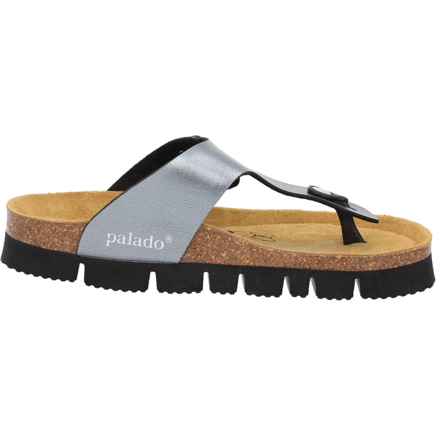 Palado Kos PL Metallic, Zehentrenner, Damen, Anthrazit