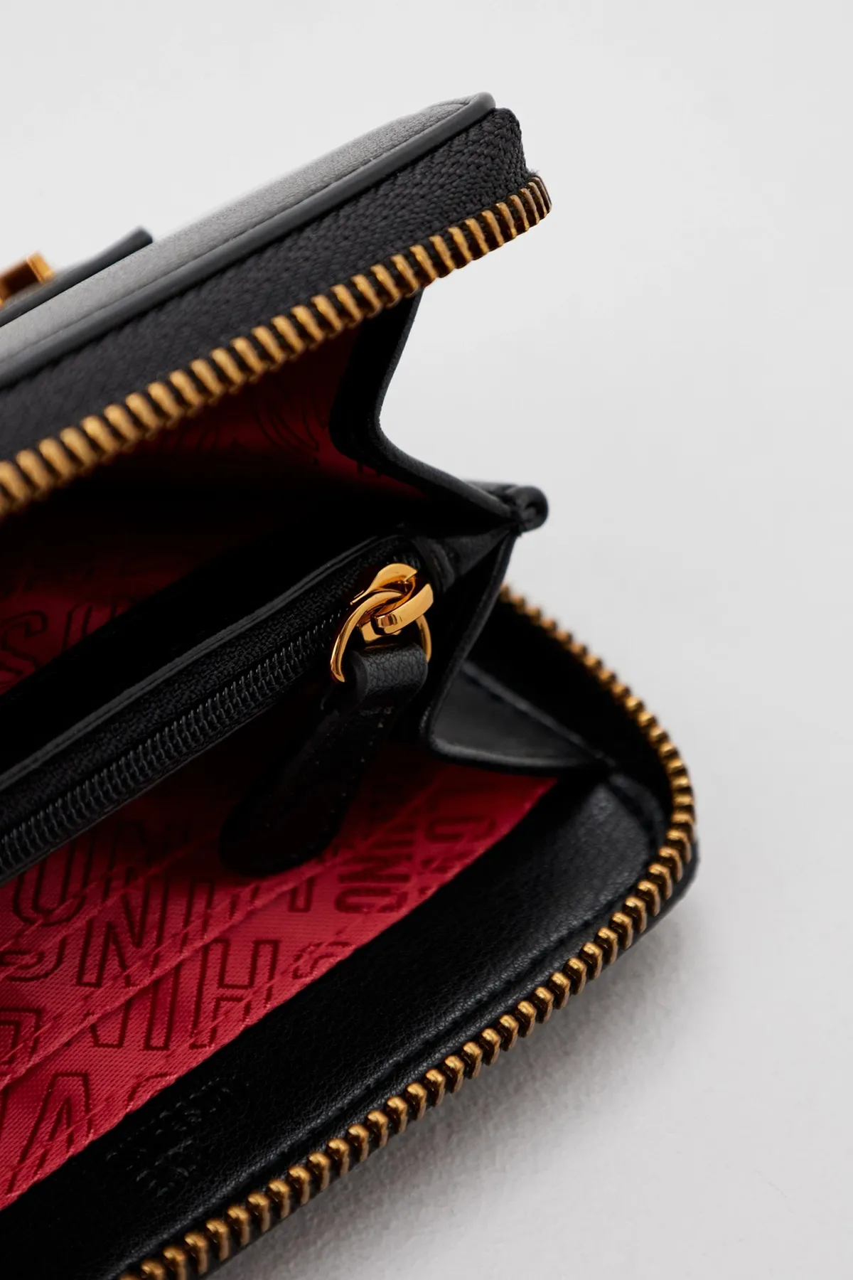 Love Moschino  Damen/Mädchen BLACK GALV.OTT.V. Geldbeutel