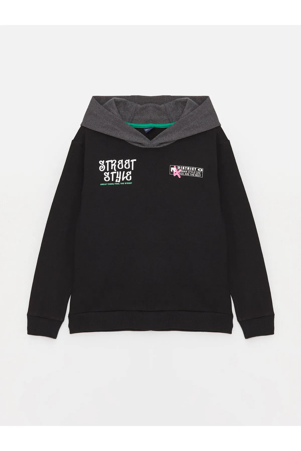 LC Waikiki  Bedruckter Kapuzenpullover für Jungen mit langen Ärmeln
