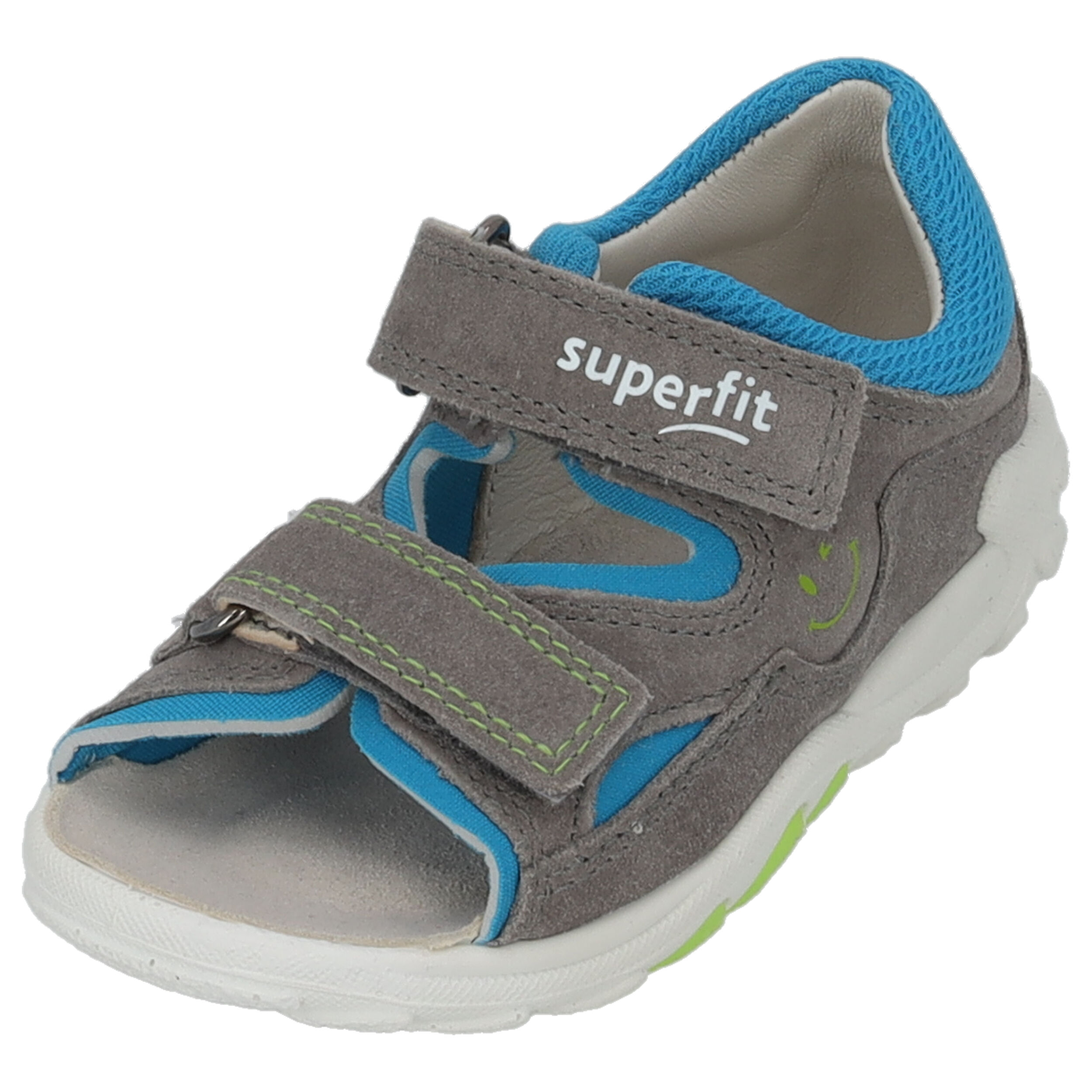 Superfit FLOW 00034, Sandalen (Kinder), Kinder, GRAU/TÜRKIS
