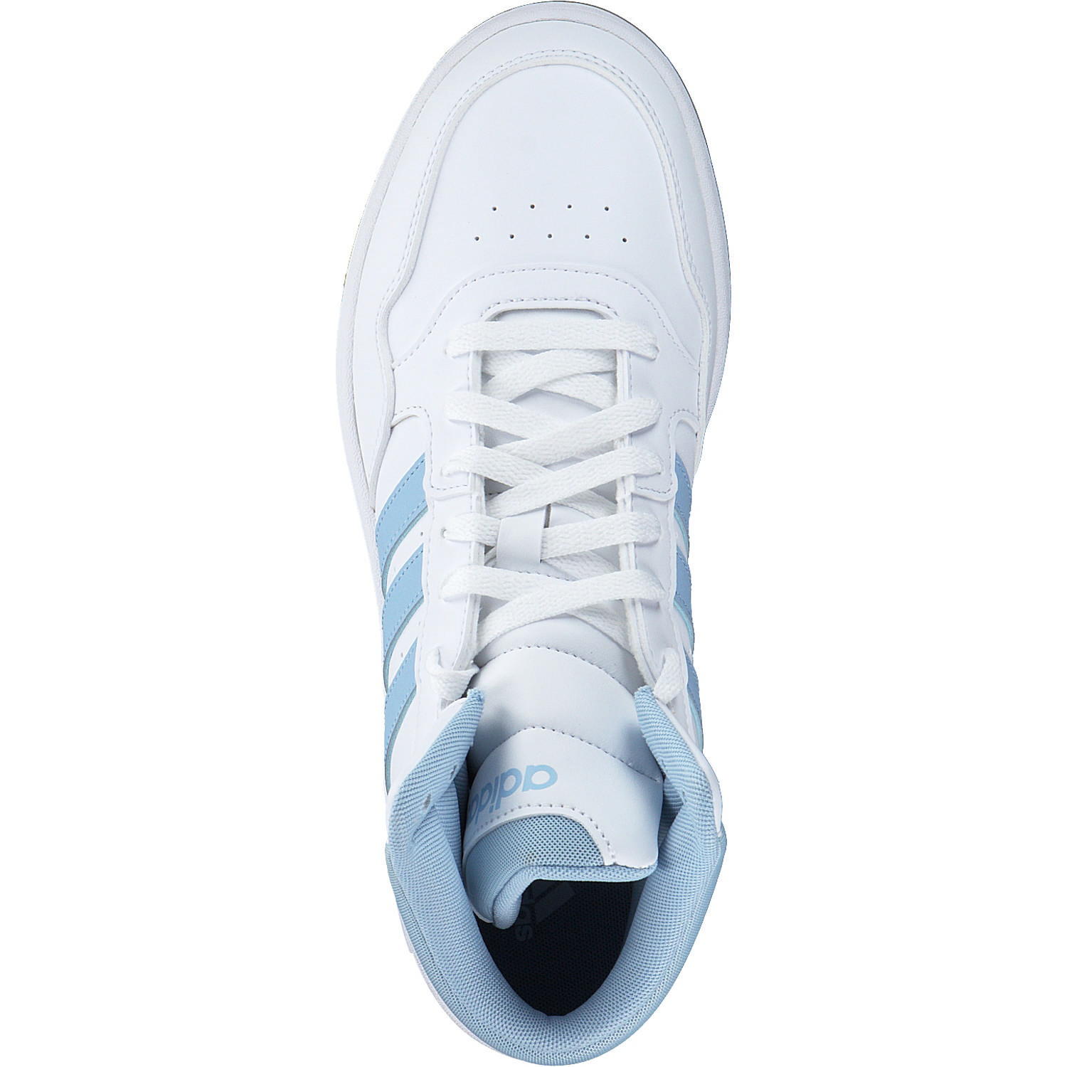 Adidas Hoops 3.0 MID W, Sneakers High, Damen, white/clear sky/gum