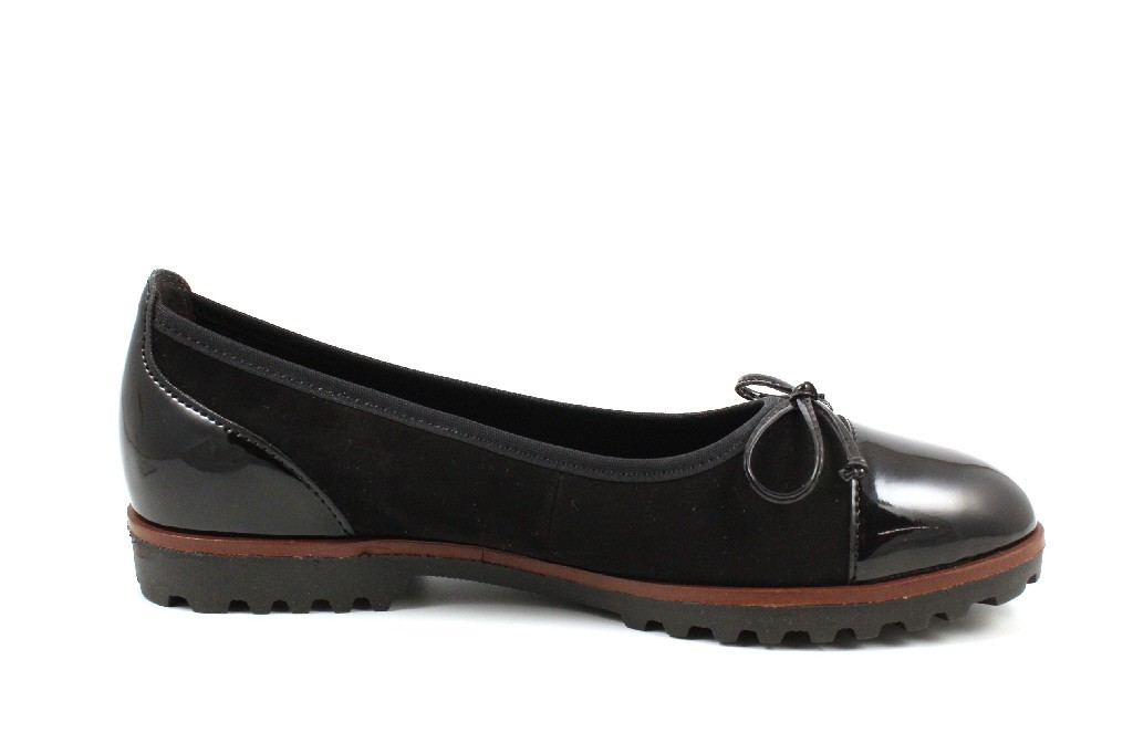 GABOR Ballerinas schwarz Gabor Fashion Sportlicher Ballerina 24.1