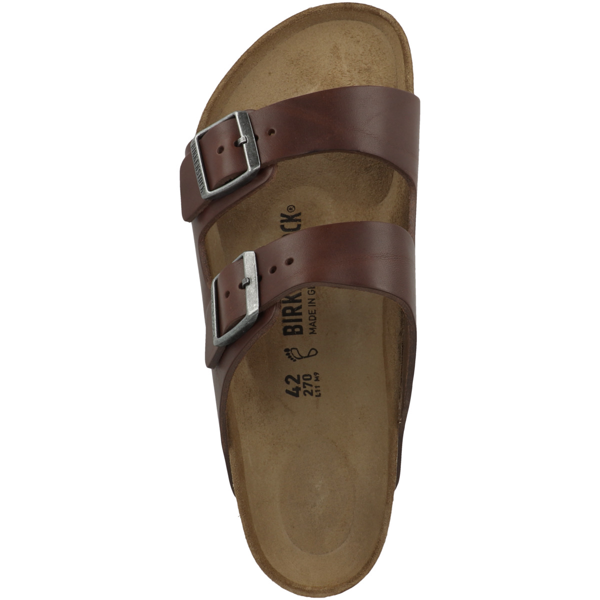 Birkenstock Arizona Naturleder Normal Sandale braun