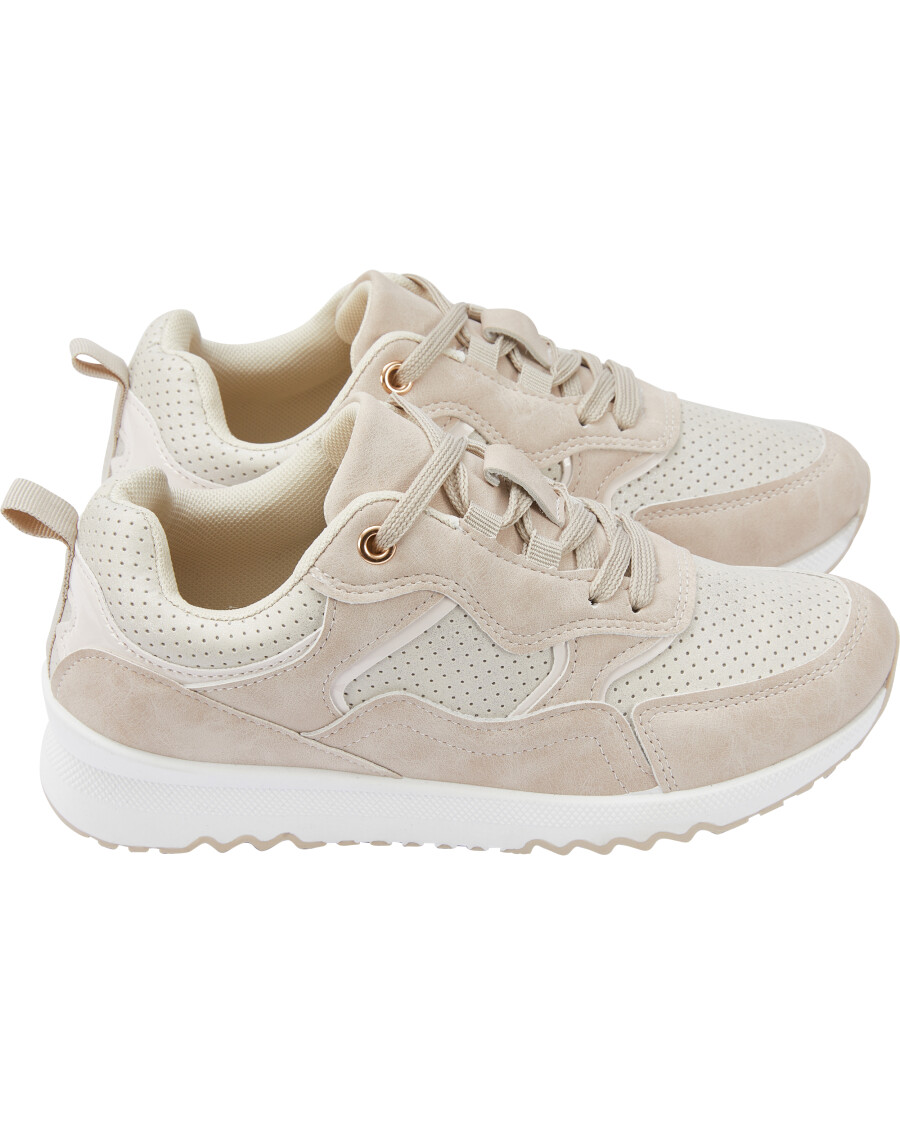 Naturfarbene Sneaker