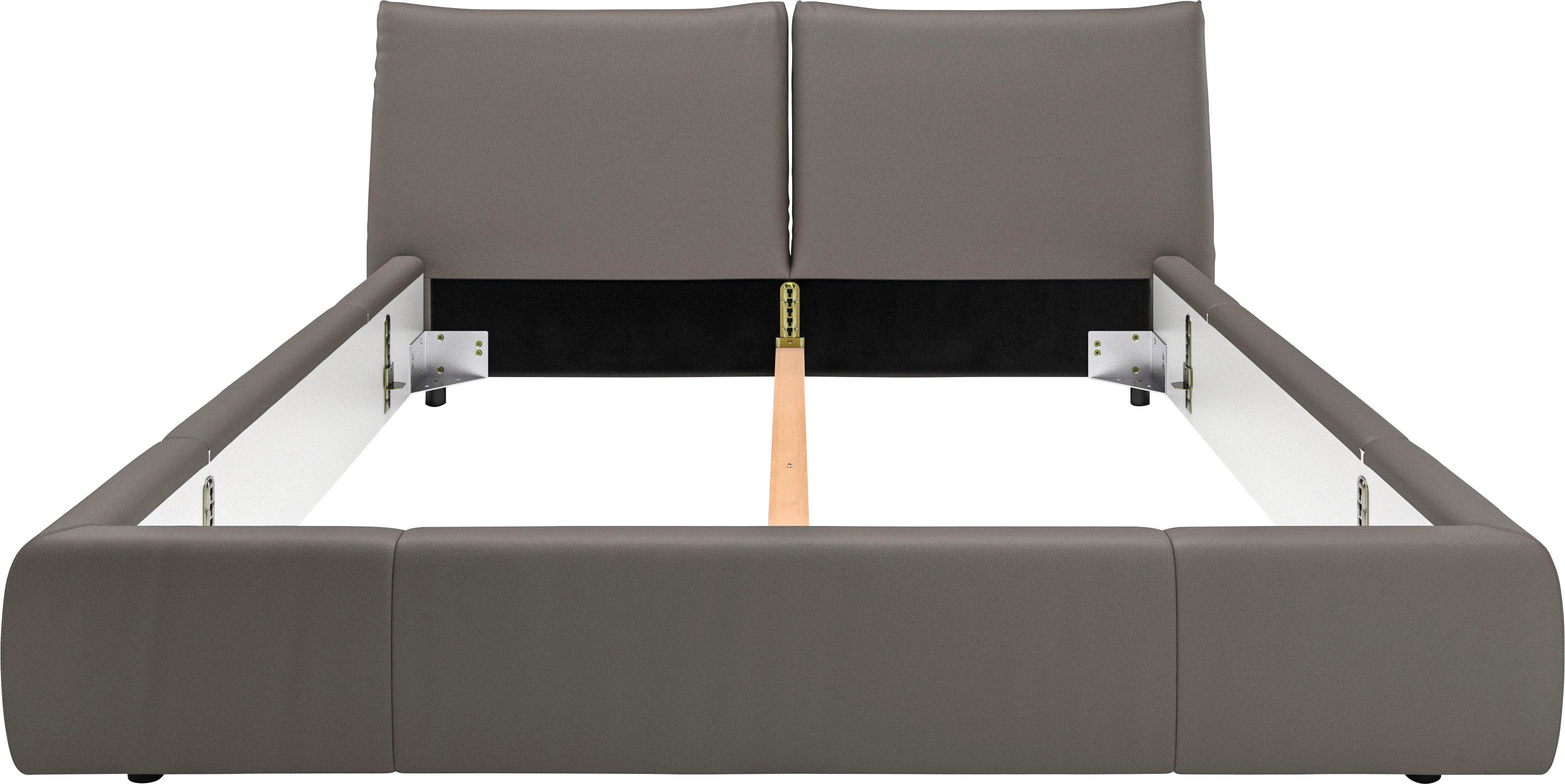 Places of Style Polsterbett Priora, auch in NaturLEDER, Cord, belastbar bis 280kg, auch Überlänge 220 cm