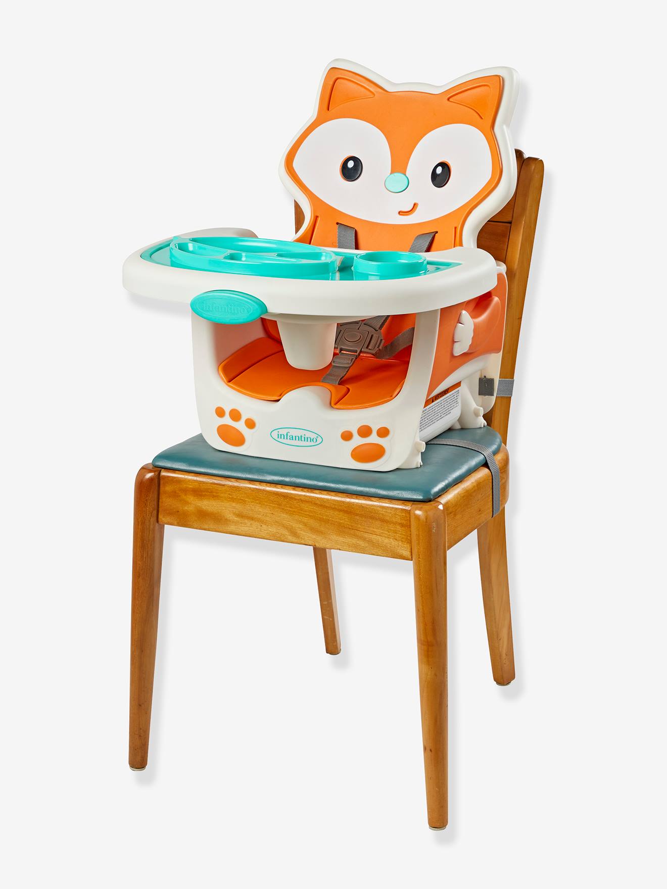 Infantino Baby 3-in-1-Hochstuhl INFANTINO, Fuchs - orange