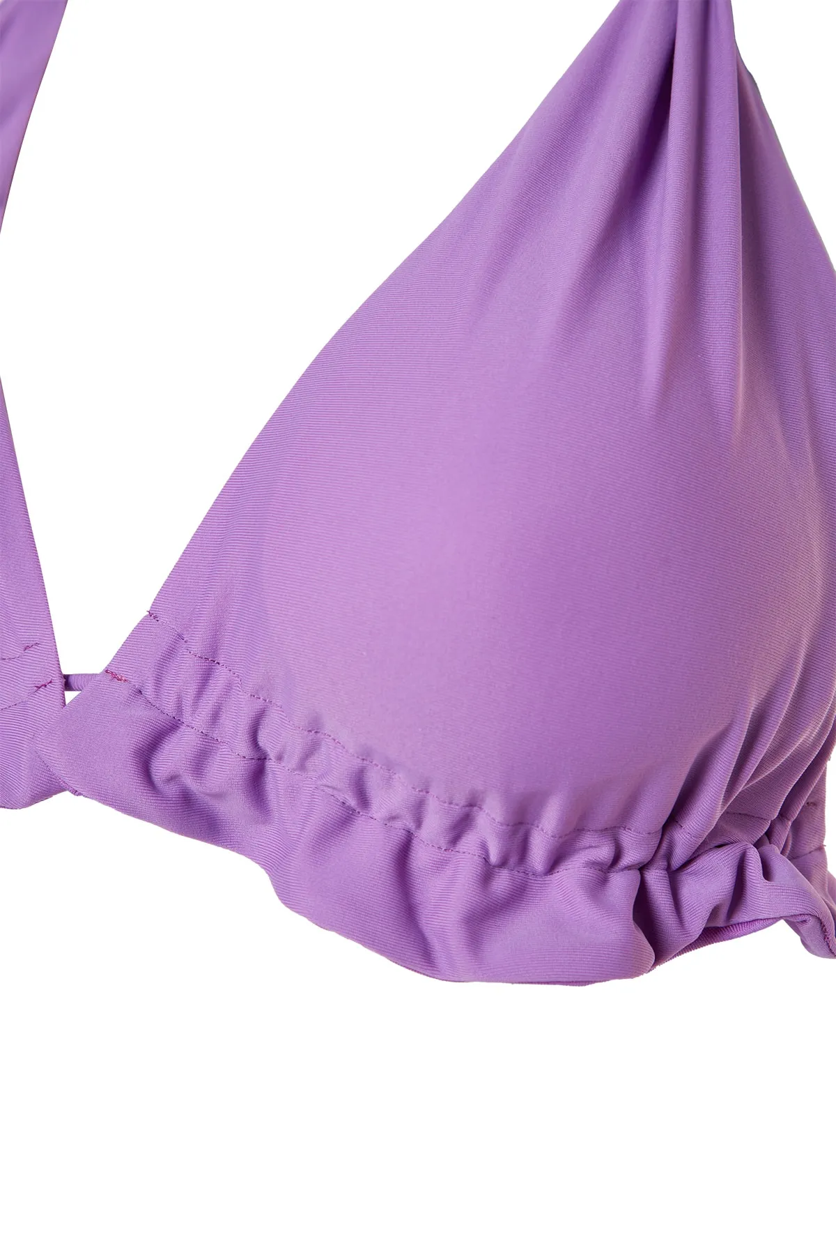 Trendyol Collection  Lila Dreieck-Rüschen-Bikinioberteil TBESS20BU0363