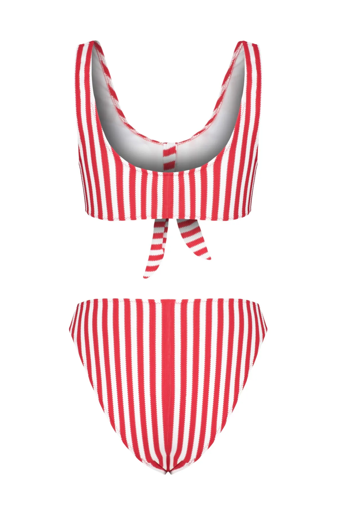 Trendyol Collection  Bikini-Set - Rot - Gestreift