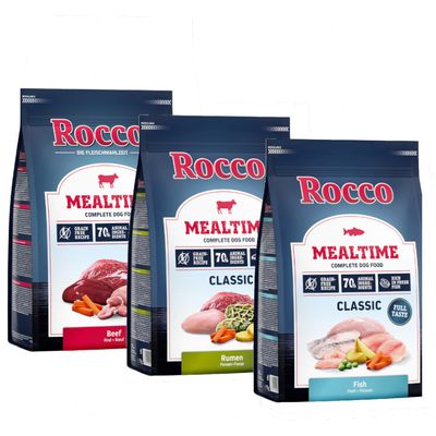 3 x 1 kg Rocco Mealtime - gemischtes Probierpaket zum Sonderpreis!