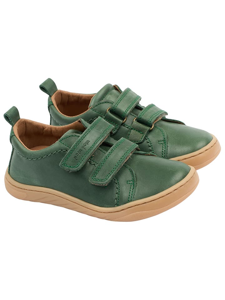 POM POM Leder-Barfußschuhe in Grün günstig kaufen