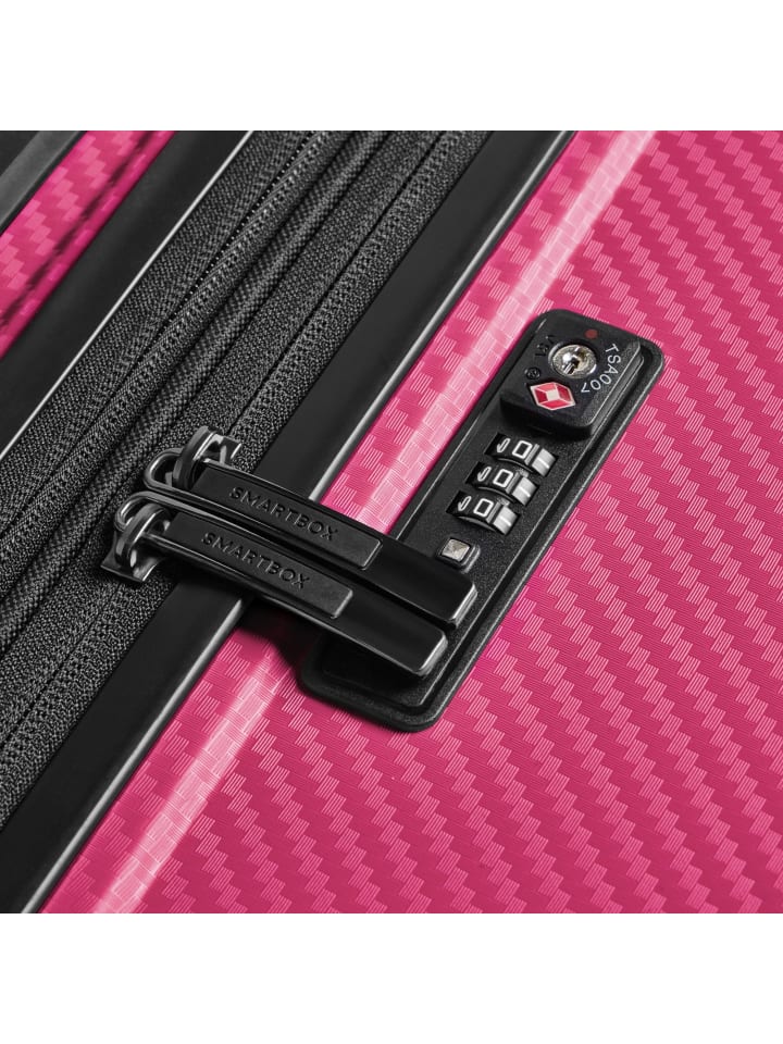 Smartbox Edition 01 4 Rollen Kabinentrolley 55 cm mit Dehnfalte in pink günstig kaufen onesize