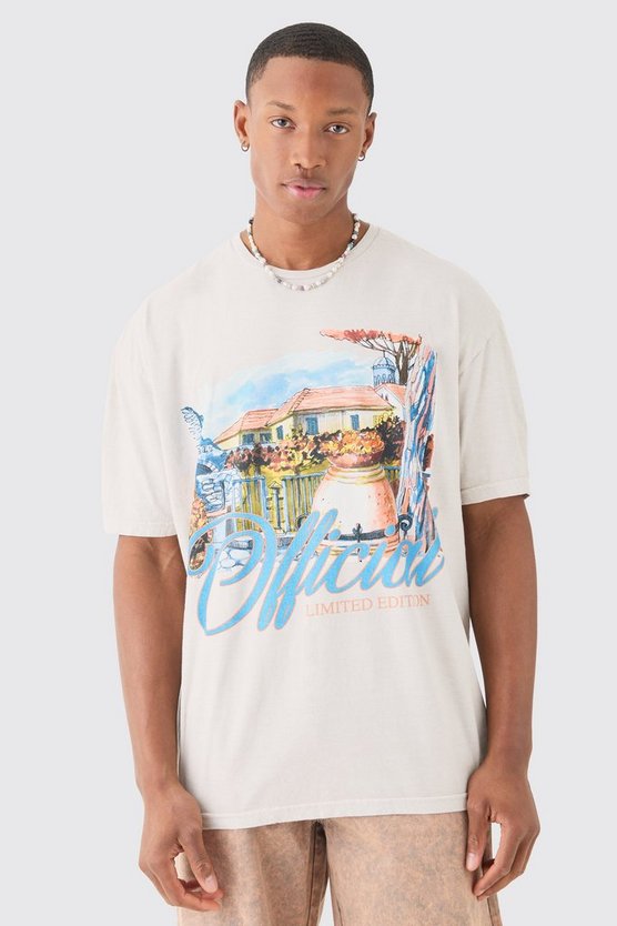 Oversize T-Shirt mit Print