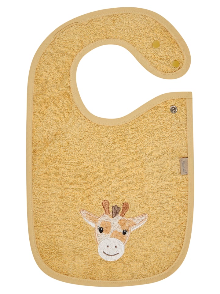 Sterntaler Lätzchen Druckknopf GIRAFFE Kaya in ocker günstig kaufen onesize