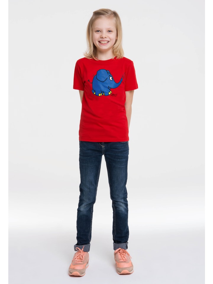 Logoshirt T-Shirt Sendung mit der Maus - Elefant Törö in rot günstig kaufen