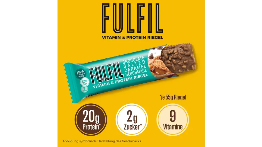 FULFIL Vitamin- und Protein-Riegel Chocolate Salted Caramel Geschmack 55 g